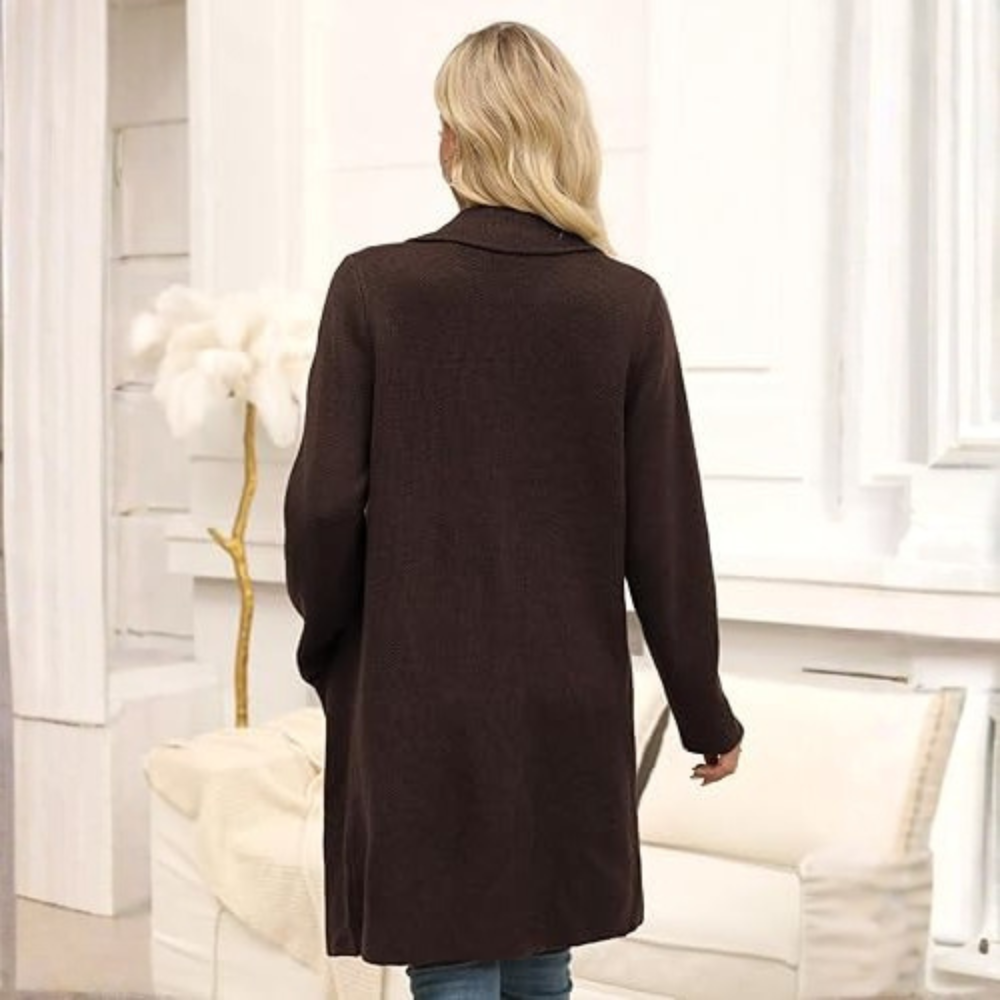 Long Open Front Cardigan Coat for Women