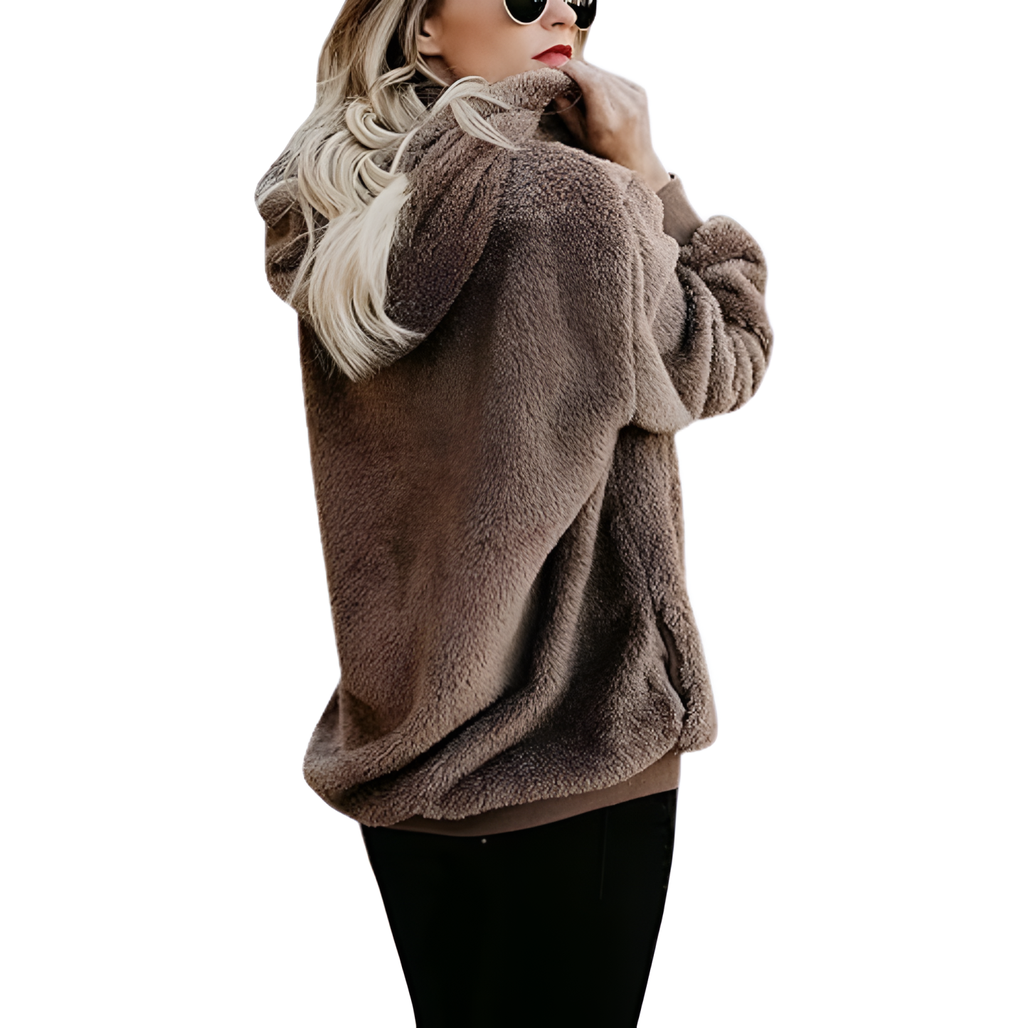 Oversized Long Sleeve Pullover Hoodies With Pocket For Women