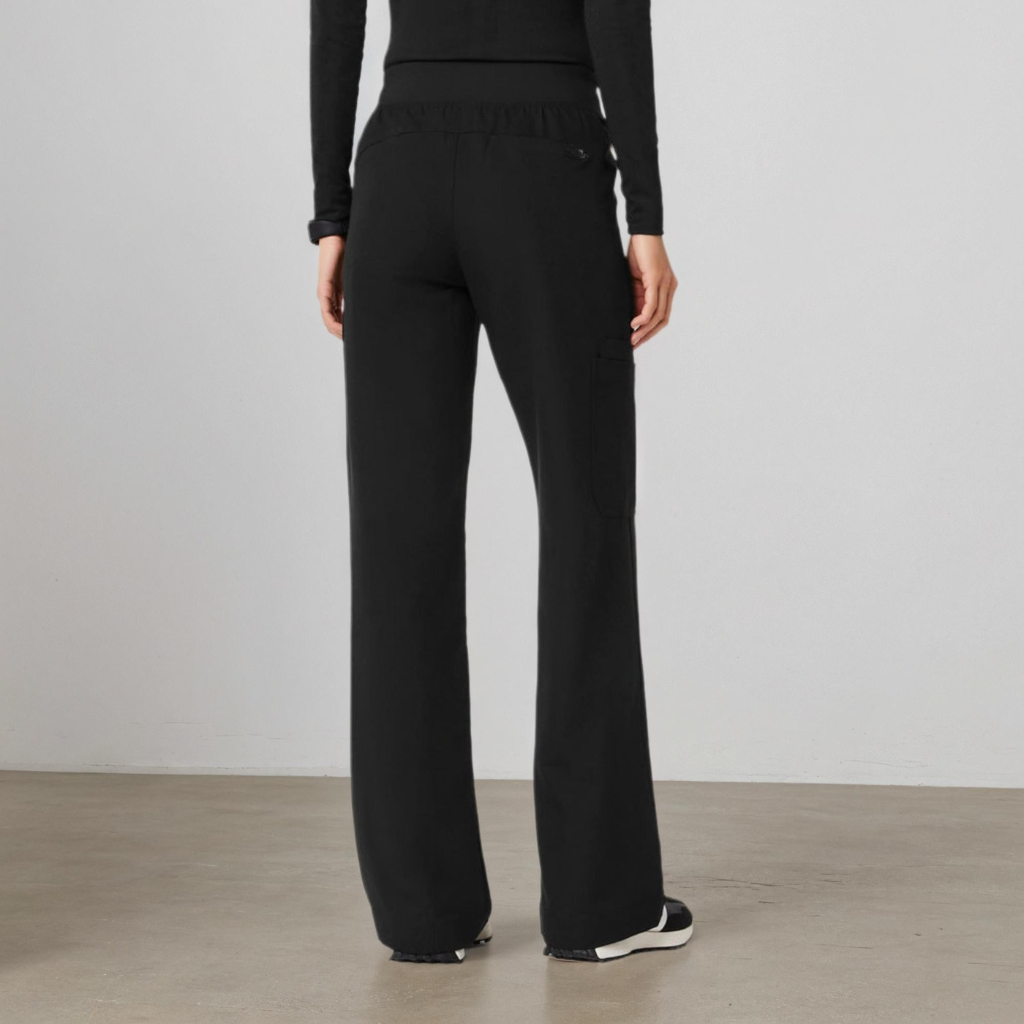 High Waisted Wide Scrub Pants for Women