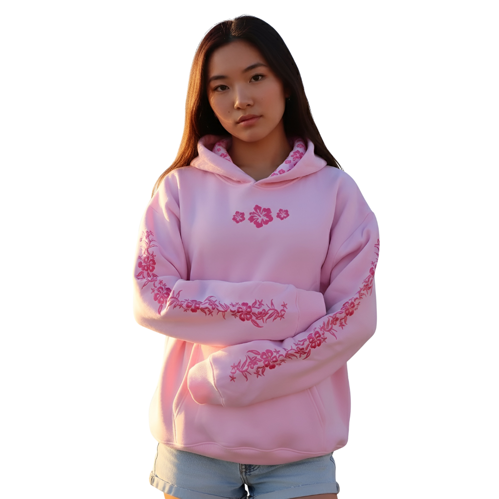 Coastal Themed Printed Hoodie
