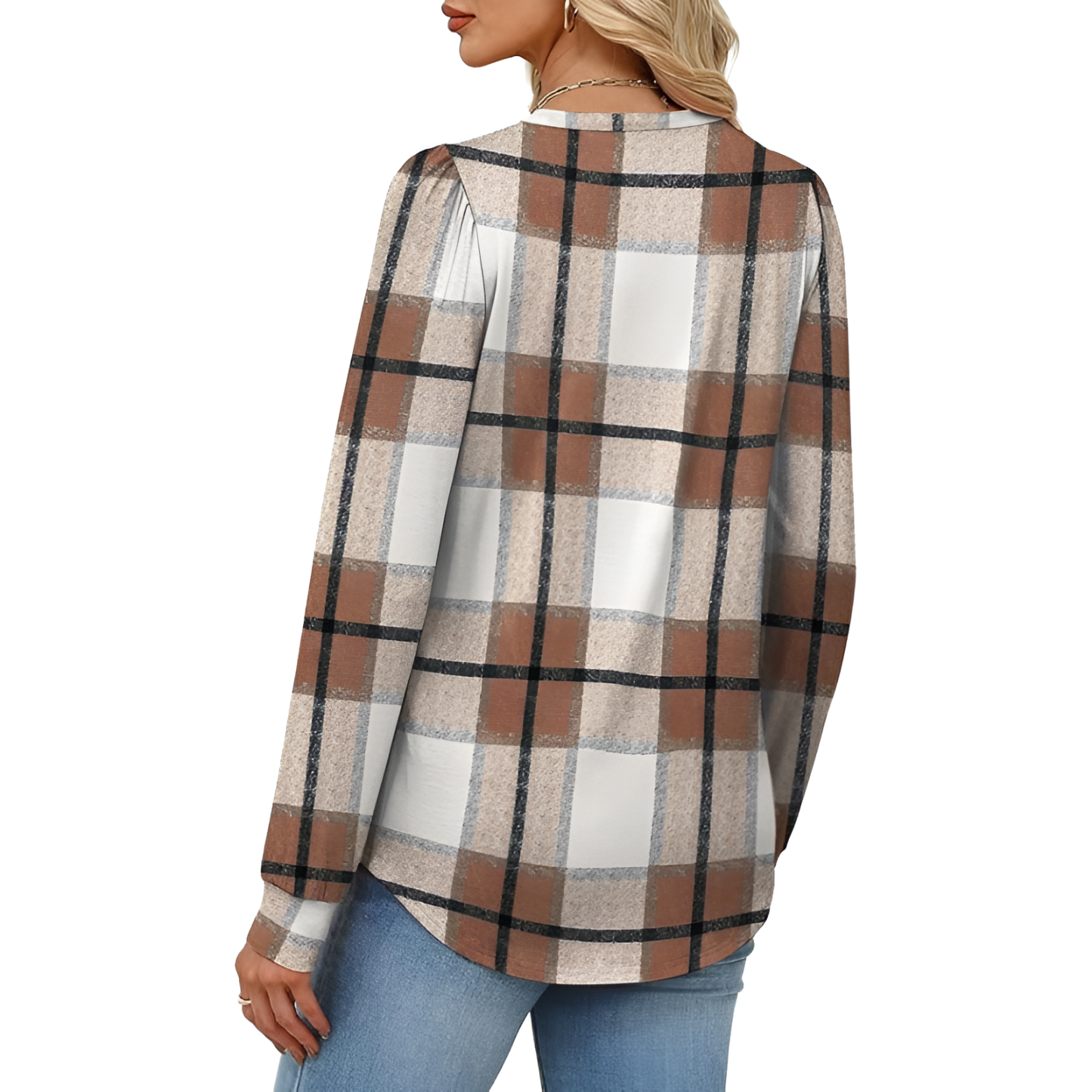 Long Sleeve Tunic Top For Fall Season