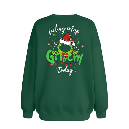 Long Sleeve Graphic Ugly Christmas Sweater For Women