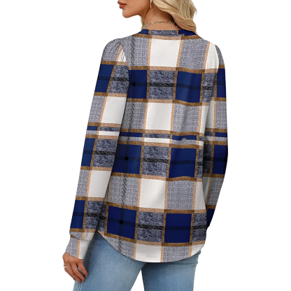 Long Sleeve Tunic Top For Fall Season