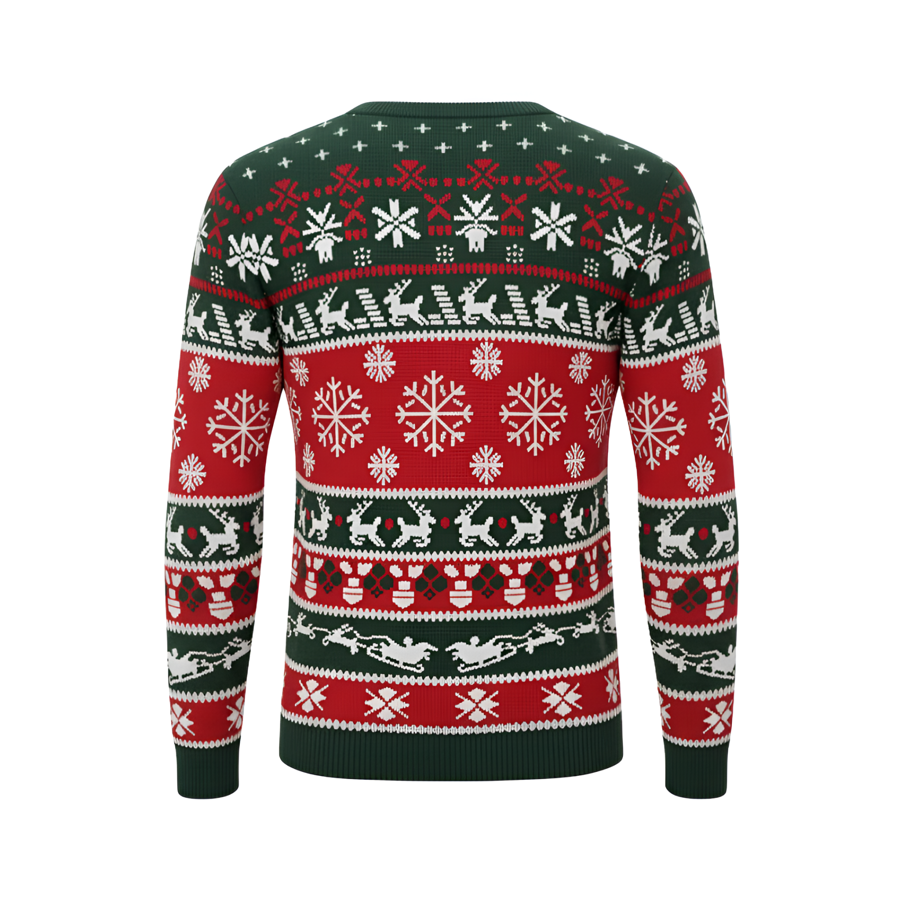 Ugly Christmas Sweater Santa Clause Reindeer Knitted Long Sleeve Sweaters