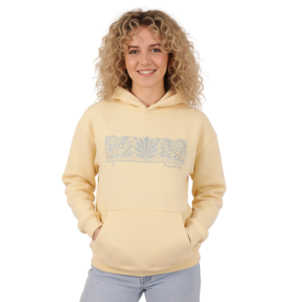 Coastal Themed Printed Hoodie