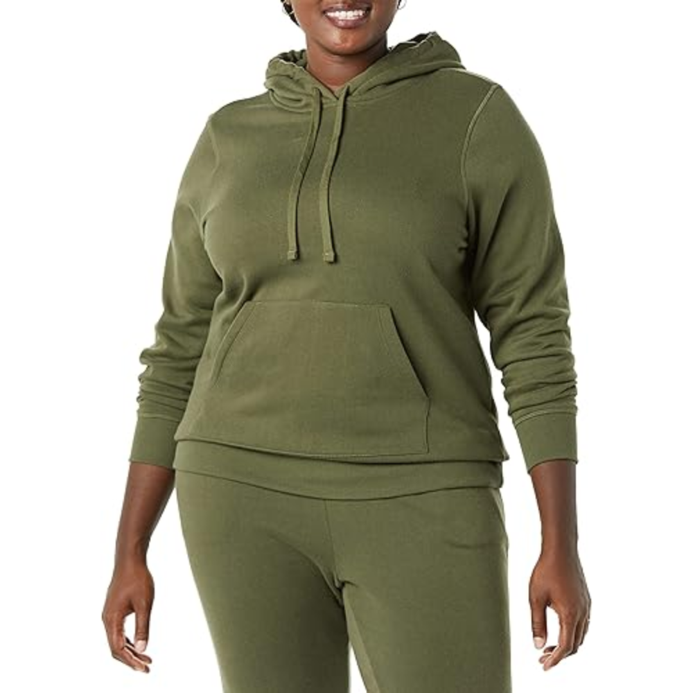 womens Regular-Fit Fleece Pullover Hoodie