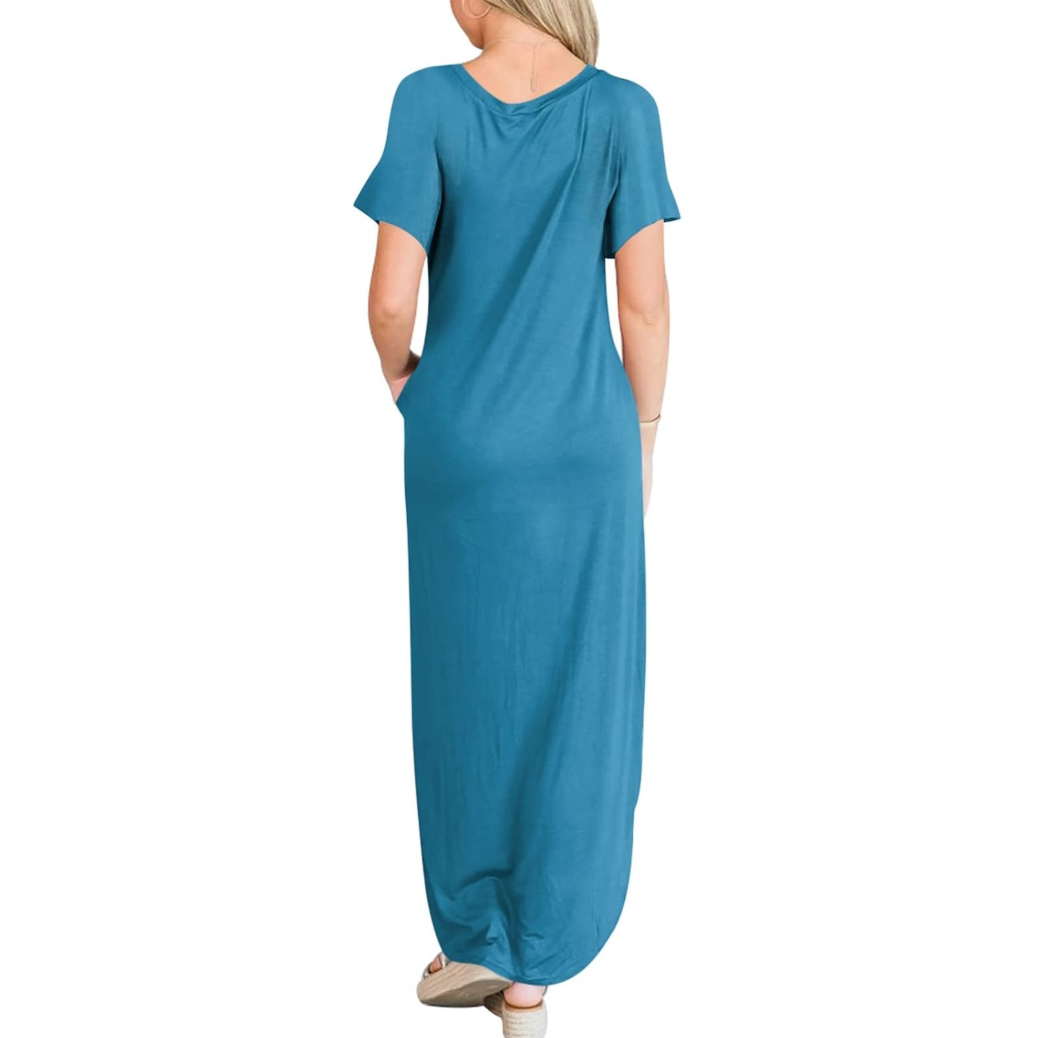 Long Summer Short Sleeve Casual Sundress