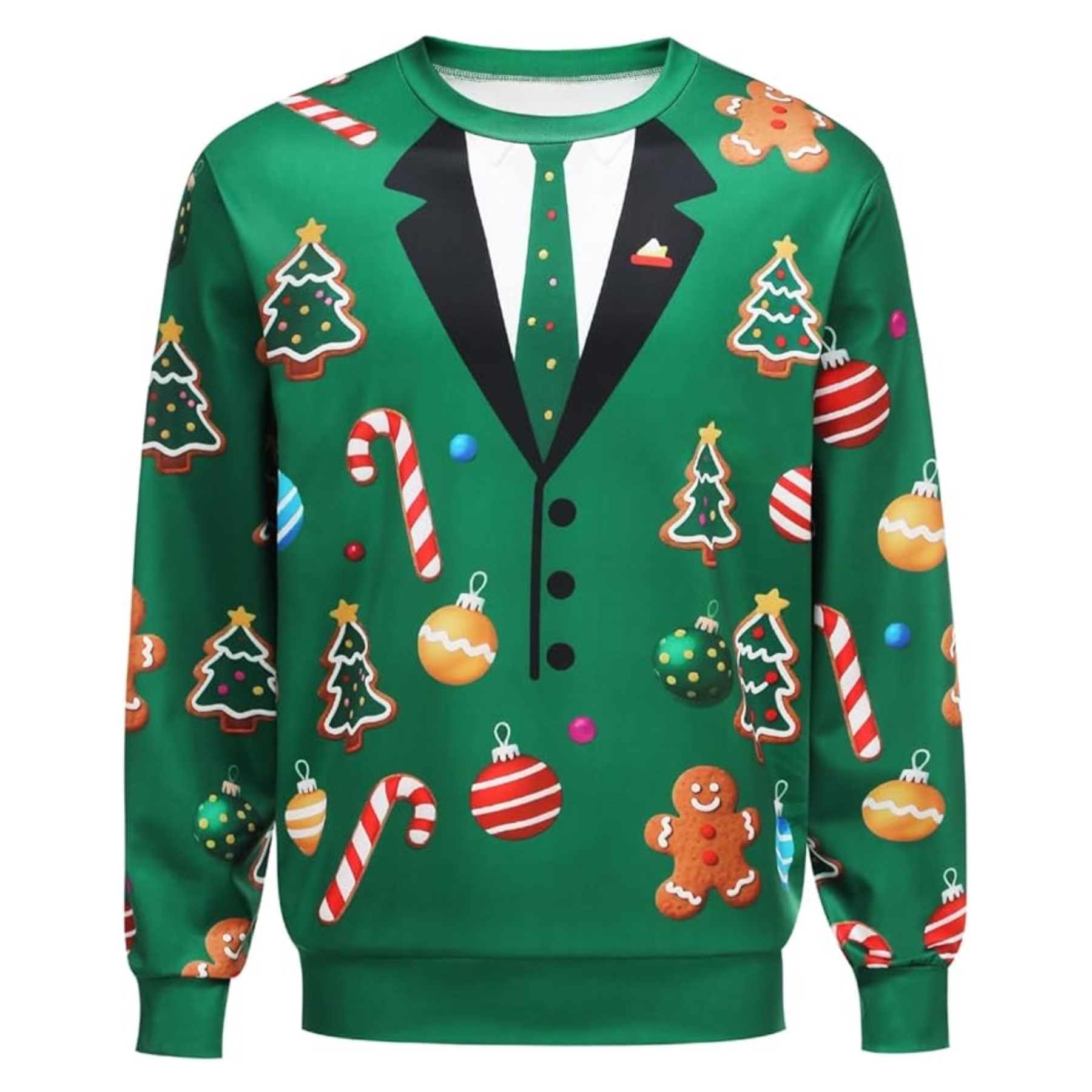 Funny 3D Print Christmas Ugly Sweater For Men And Women