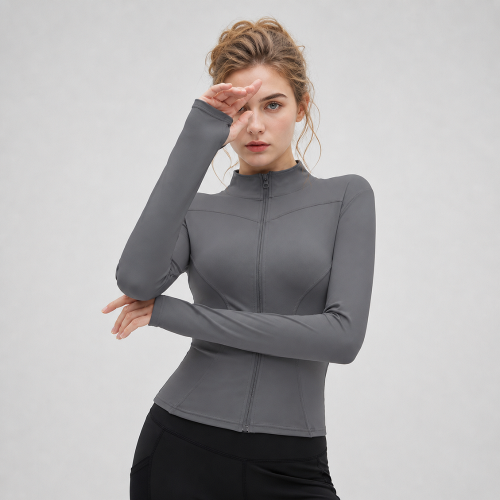 Slim And Fit Long Sleeve Sport Jacket Wear For Women