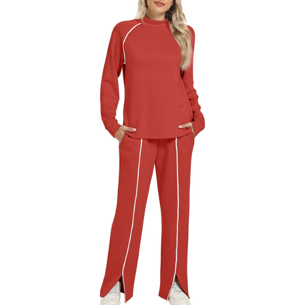 Lounge Sets for Women 2 Piece Fall Outfits 2025 Wide Leg Pant Matching Sets Womens Clothing