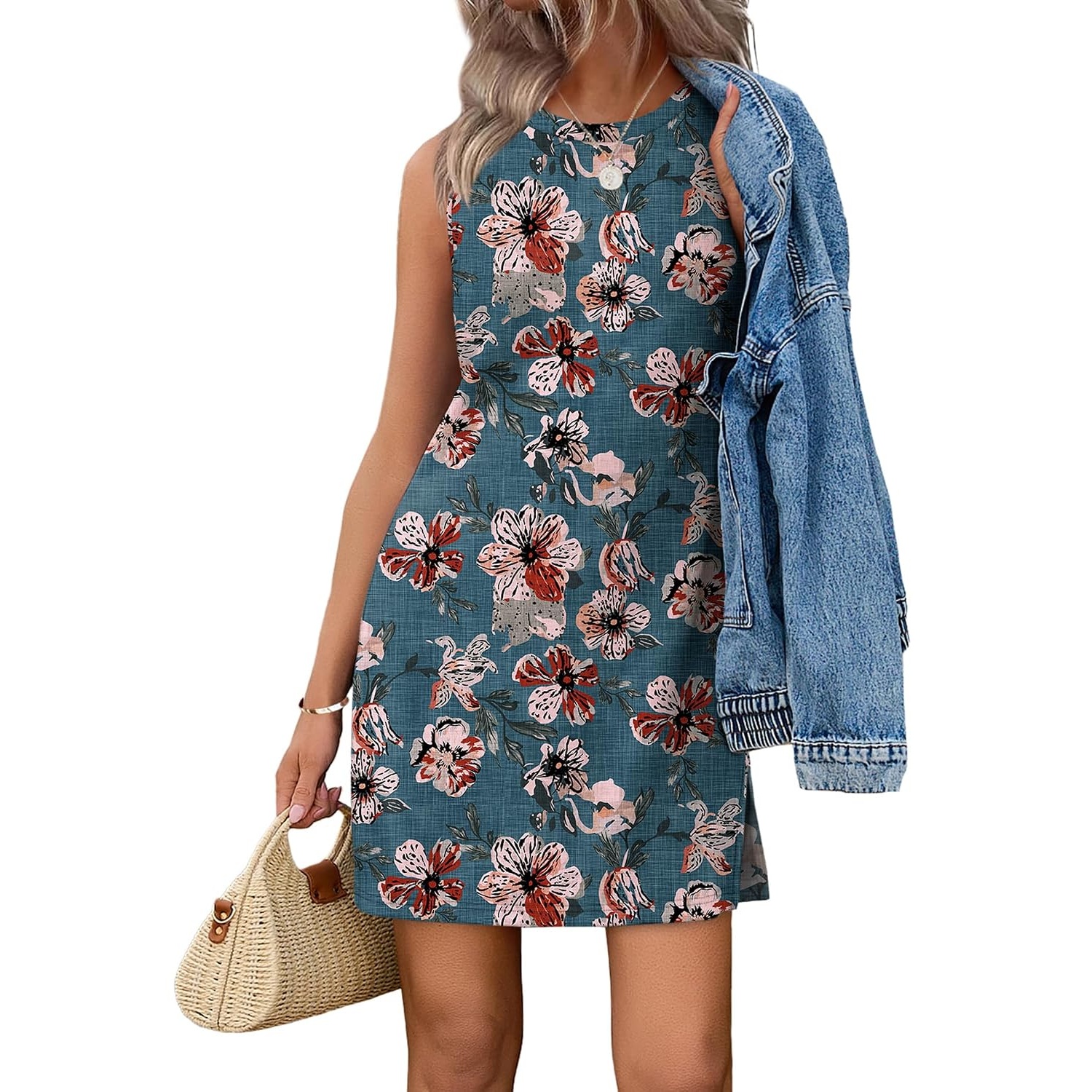 Casual  Sleeveless Tank Dress For Women