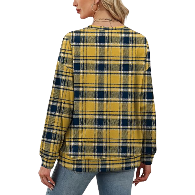 Womens Crew Neck Sweatshirt Loose Pullover Long Sleeve Shirts