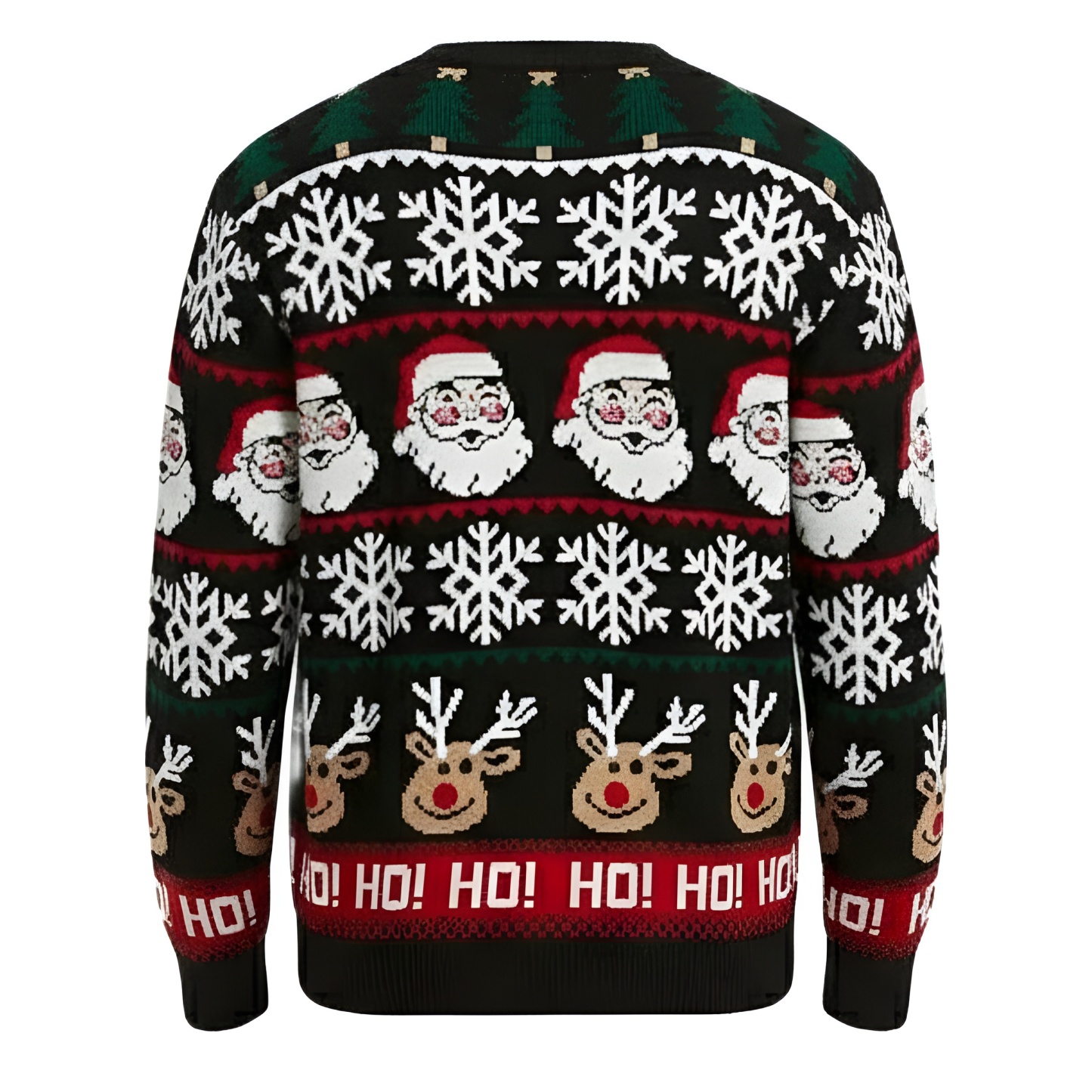 Ugly Christmas Sweater For Men With Rudolph Reindeer Design