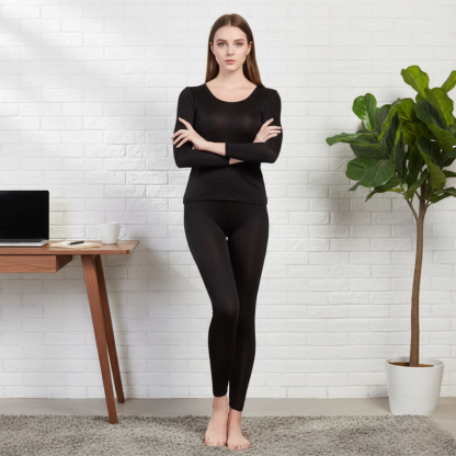 Women Mulberry Silk Thermal Long Set