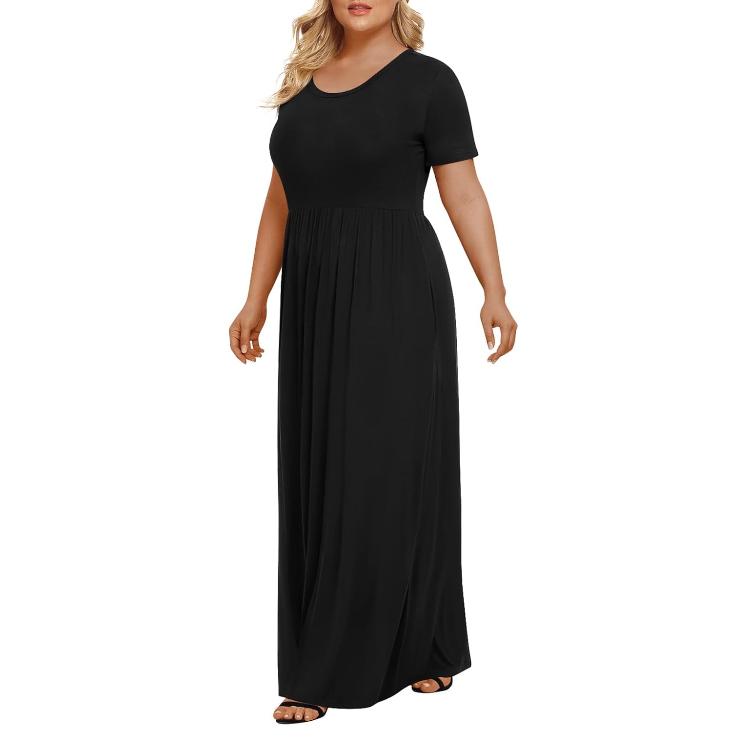 Casual Short Sleeve Maxi Dress For Women