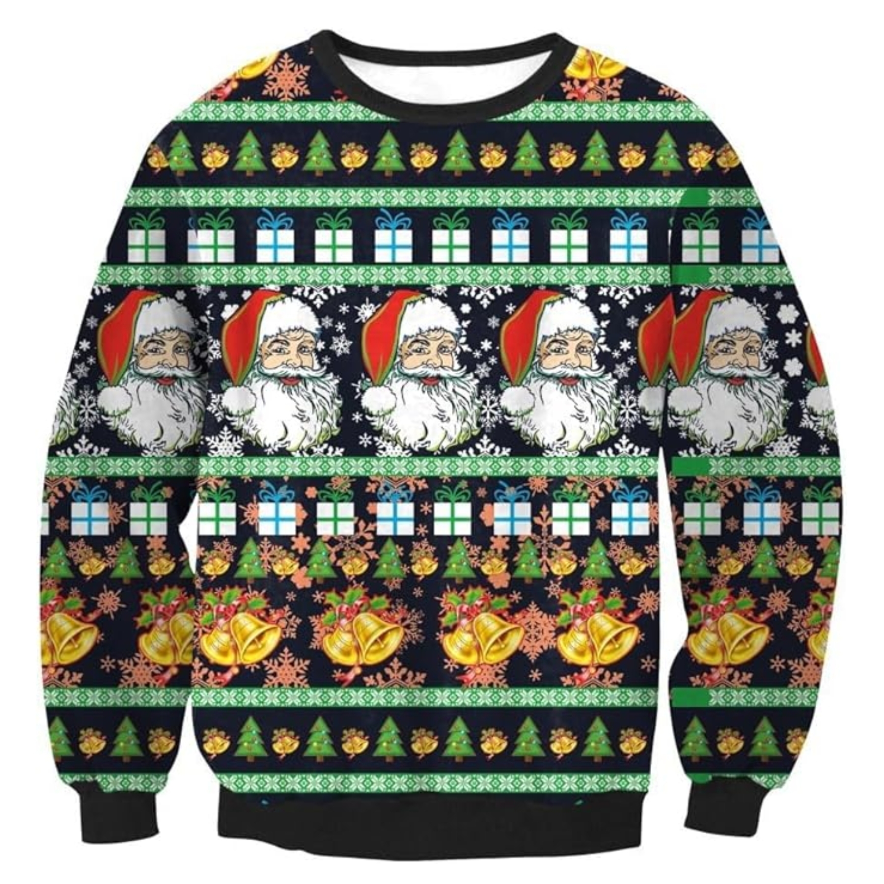 Funny 3D Print Christmas Ugly Sweater For Men And Women