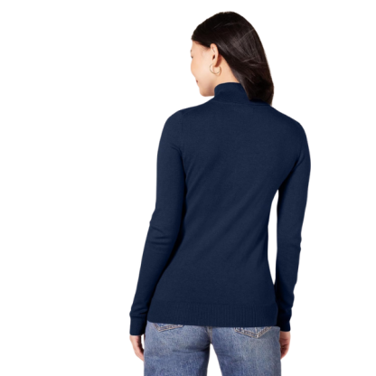 Womens Classic-Fit Lightweight Long-Sleeve Turtleneck Sweater
