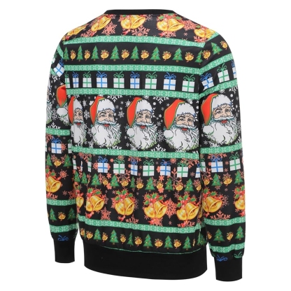 Funny 3D Print Christmas Ugly Sweater For Men And Women