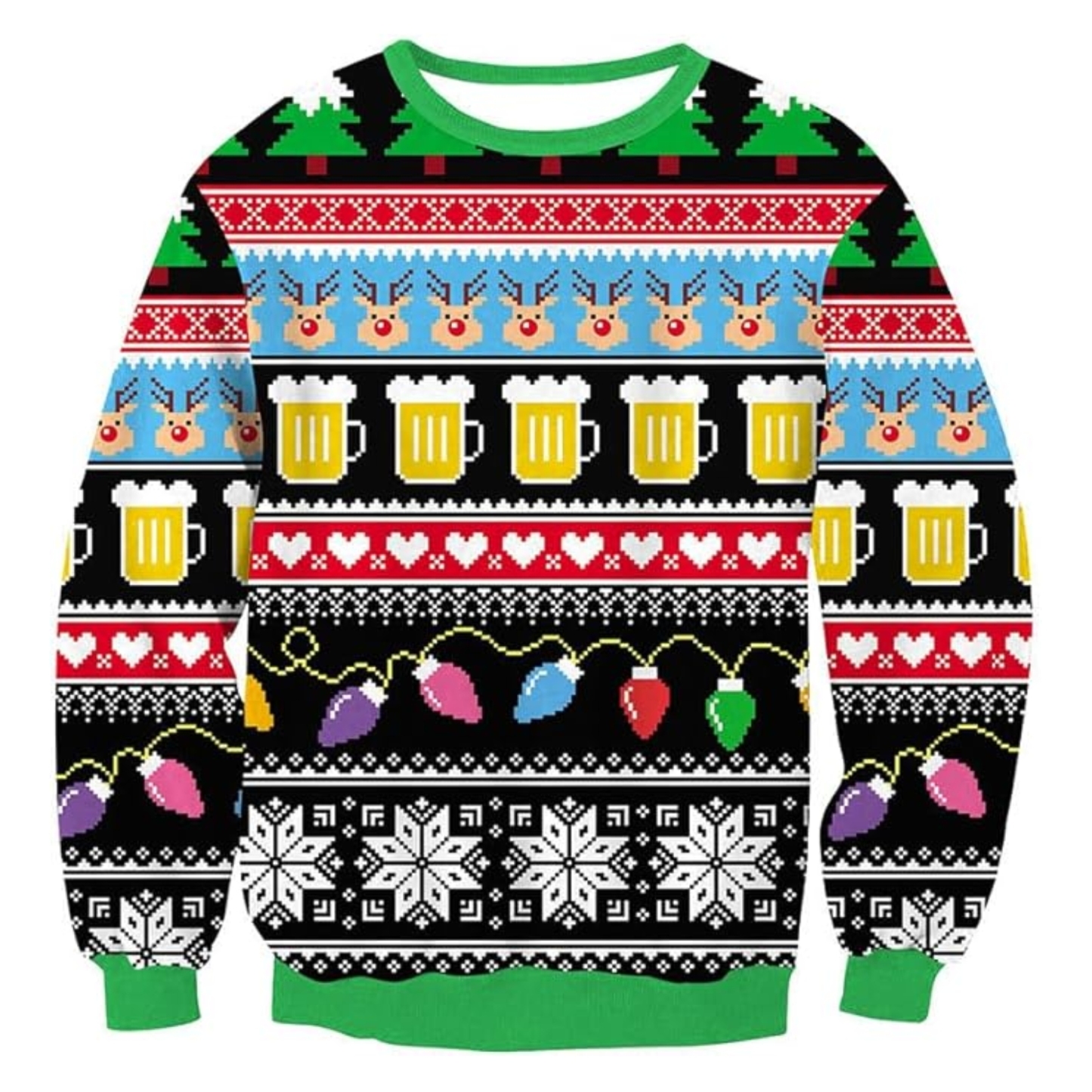 Funny 3D Print Christmas Ugly Sweater For Men And Women