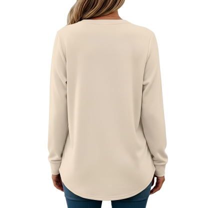 Lightweight Long Sleeve Sweatshirt For Women