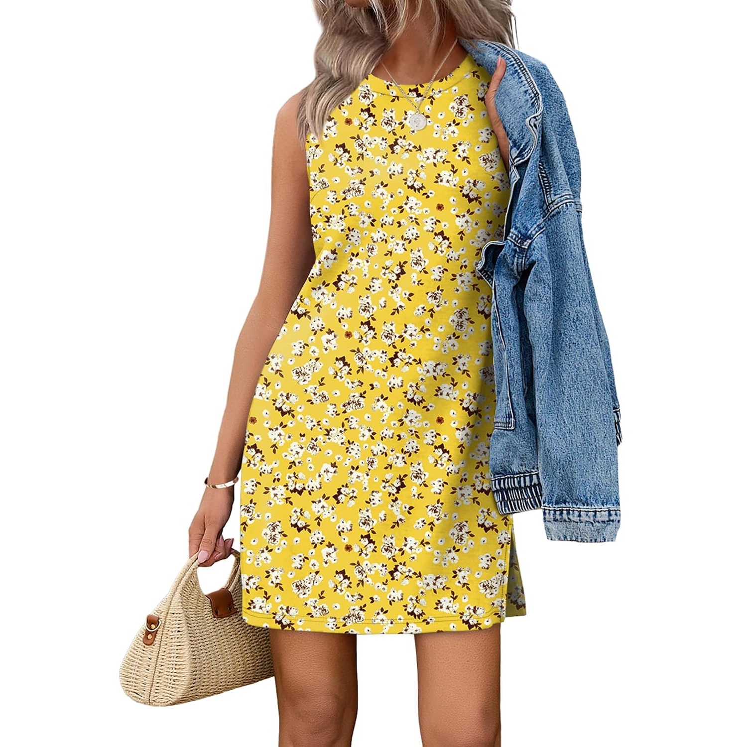 Casual  Sleeveless Tank Dress For Women