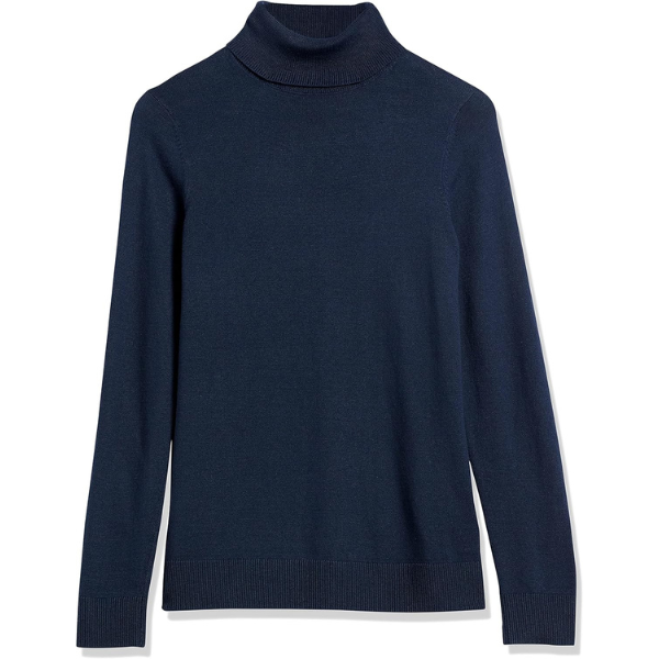 Womens Classic-Fit Lightweight Long-Sleeve Turtleneck Sweater