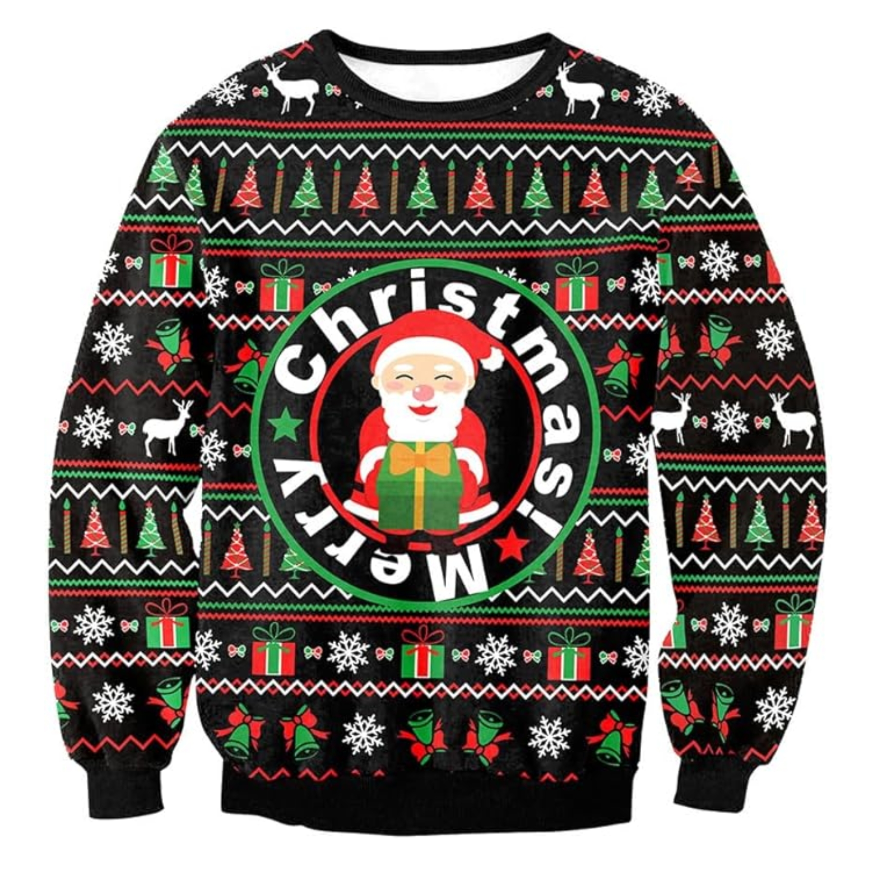 Funny 3D Print Christmas Ugly Sweater For Men And Women