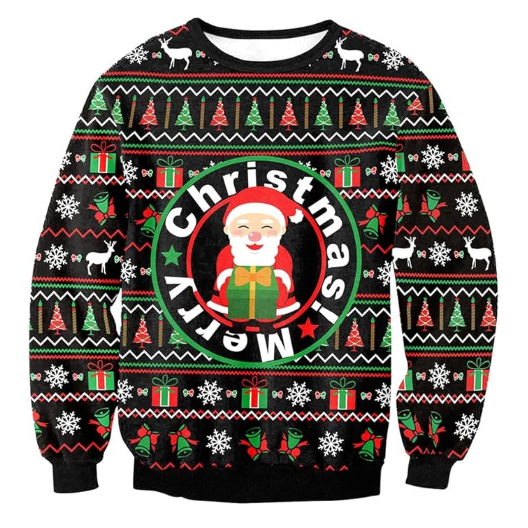 Funny 3D Print Christmas Ugly Sweater For Men And Women