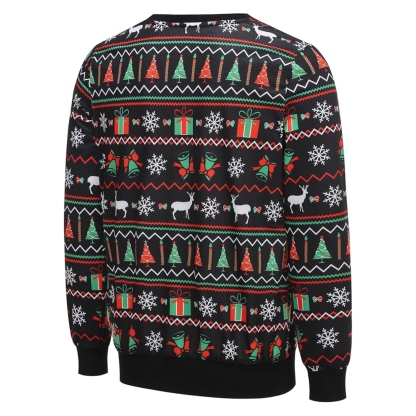Funny 3D Print Christmas Ugly Sweater For Men And Women