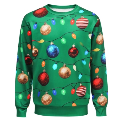 Funny 3D Print Christmas Ugly Sweater For Men And Women