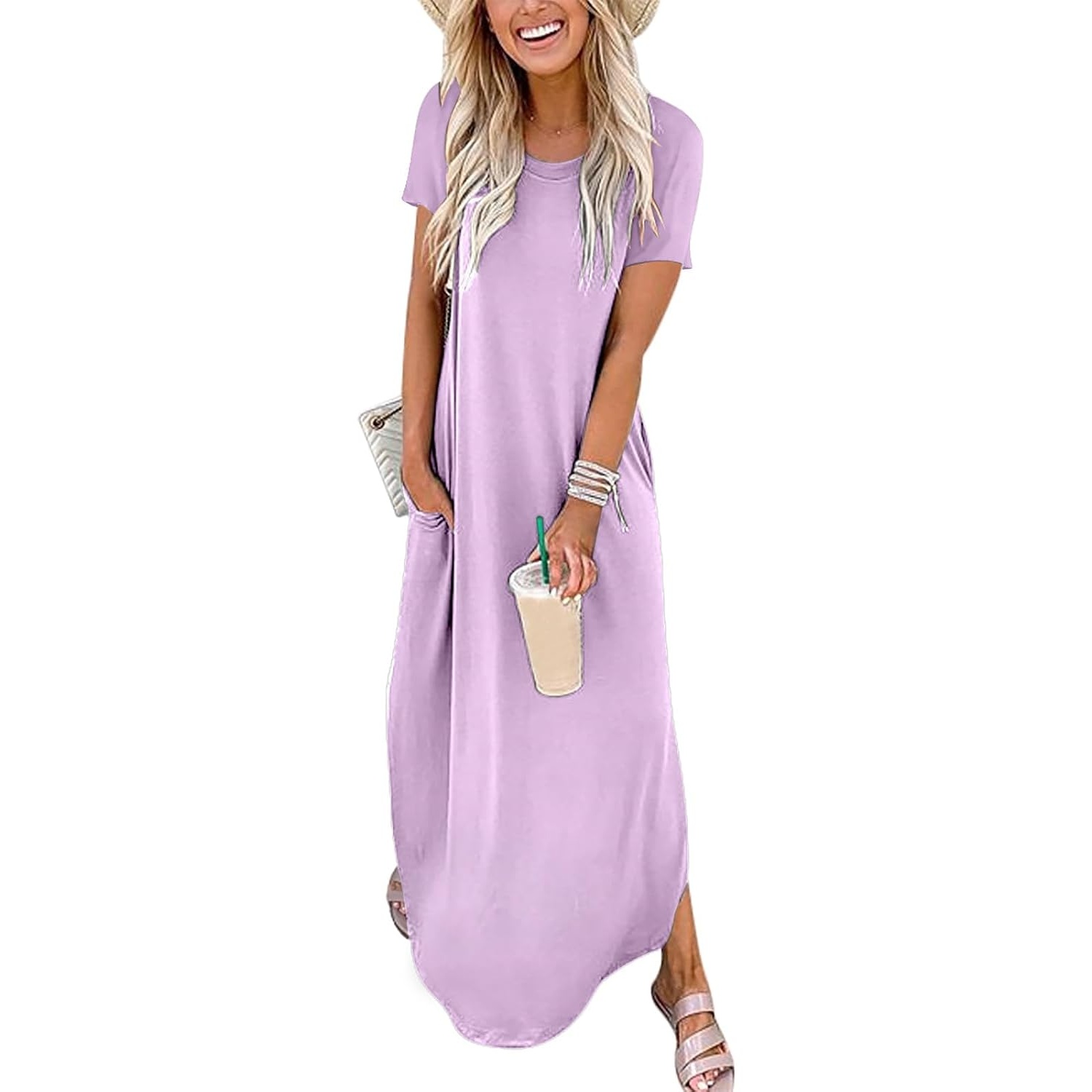 Long Summer Short Sleeve Casual Sundress