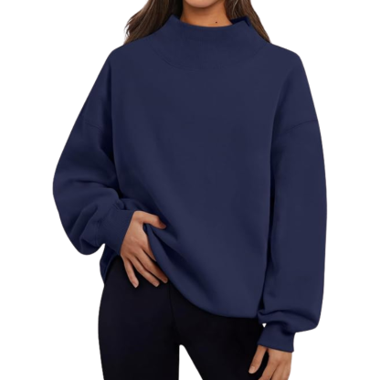 Womens Oversized Sweatshirts Turtleneck Pullover Long Sleeve Hoodies