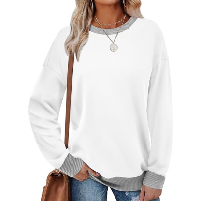 Sweatshirts For Women Crewneck Long Sleeve Loose Fit Tops