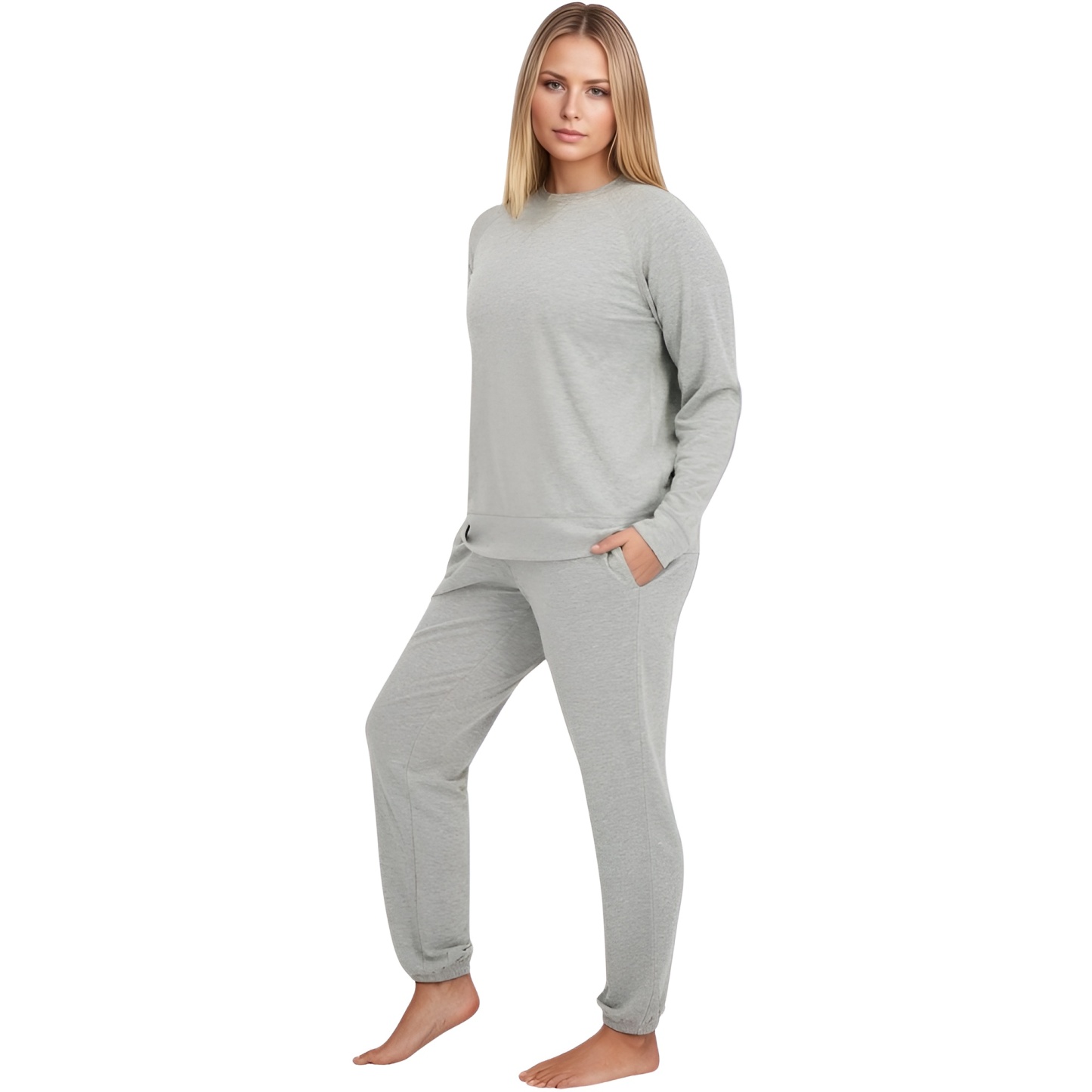 Two Piece Jogger Lounge Sweatsuit Set For Women