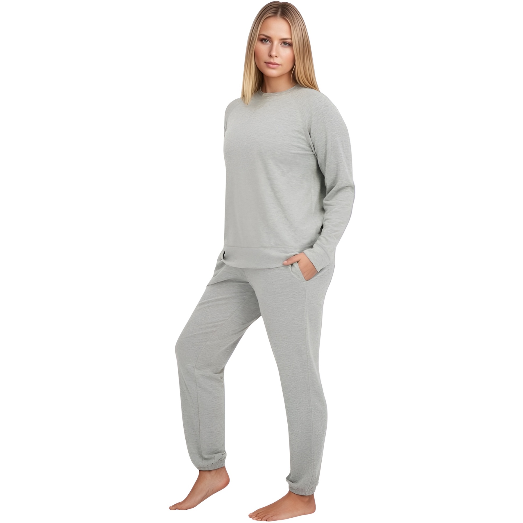 Two Piece Jogger Lounge Sweatsuit Set For Women