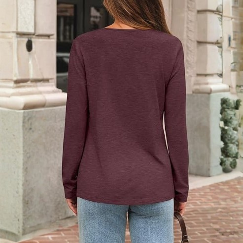 Long Sleeve T Shirt With Comfortable Fit For Women