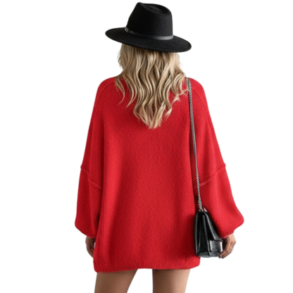 Oversized Open Front Lantern Sleeve Cardigan