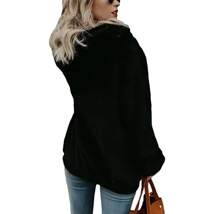 Oversized Long Sleeve Pullover Hoodies With Pocket For Women