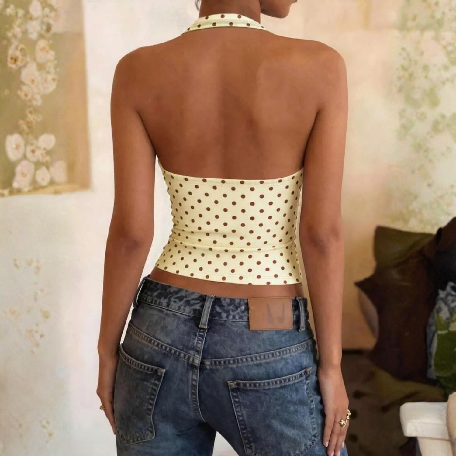 Polka Dot Casual Daily Wear Top For Women