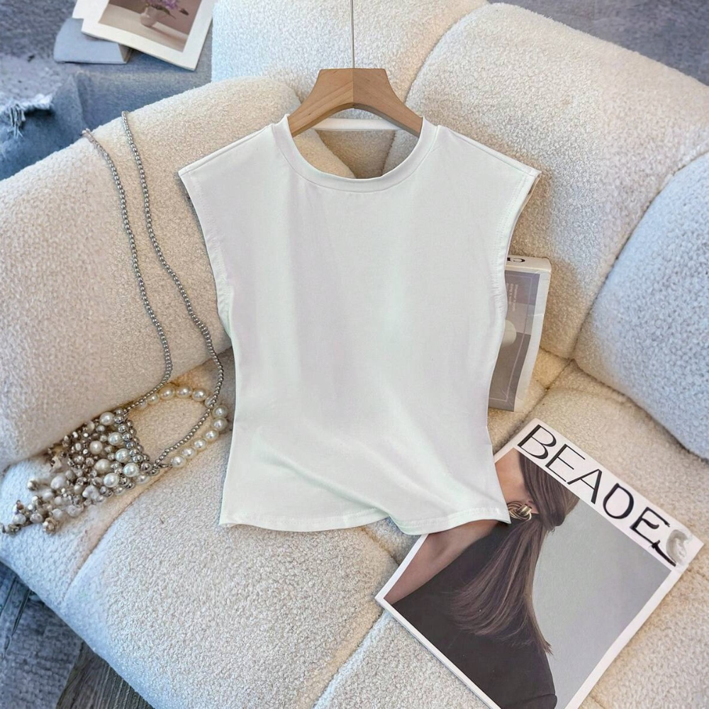Color Backless Sleeveless Summer Tank Top