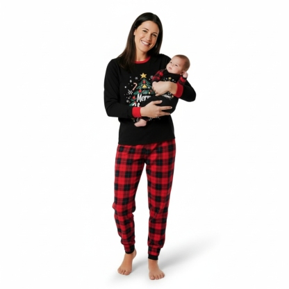 Christmas Tree Printed Family Pajama Set