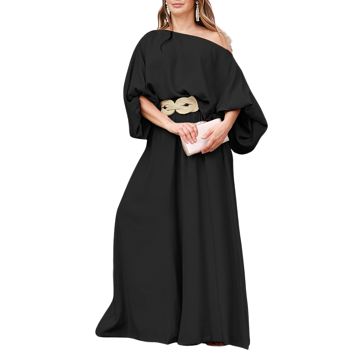 Two Piece Set With Flowy Pants And Top For Women