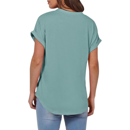 Womens Short Sleeve Henley Tops V Neck Dressy Casual Blouses Summer Trendy Tee Shirts 2026 Vacation Fashion Clothes