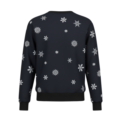 Long Sleeve Graphic Print Ugly Christmas Sweater