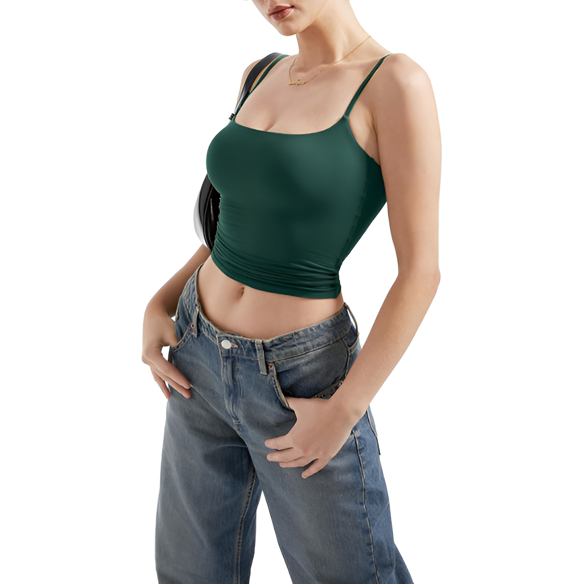 Women Sexy Square Neck Tank Top Summer Y2K Going Out Basic Cami Shirt
