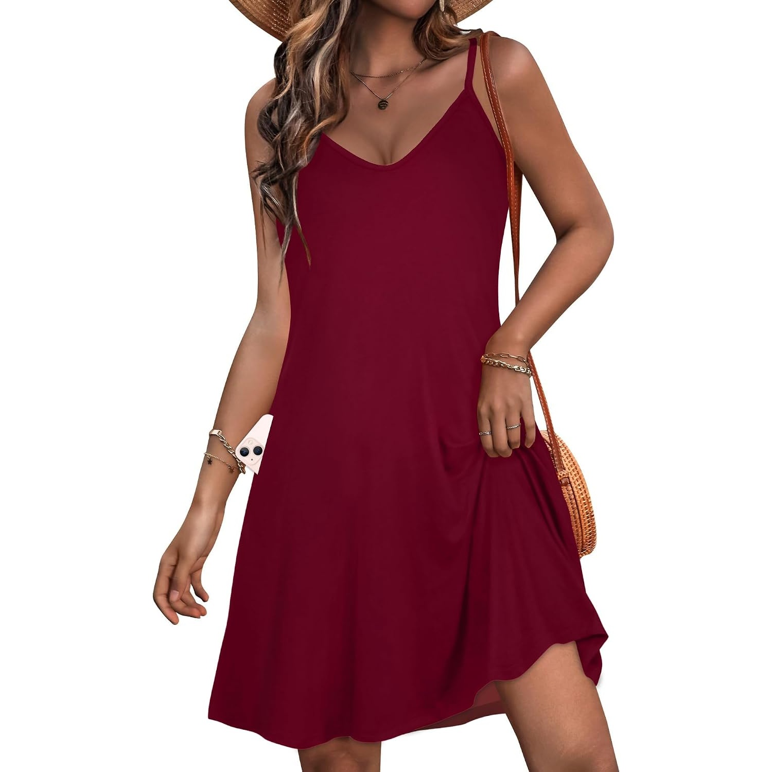 Casual Summer Beach Cover Up Dress With Pockets For Women