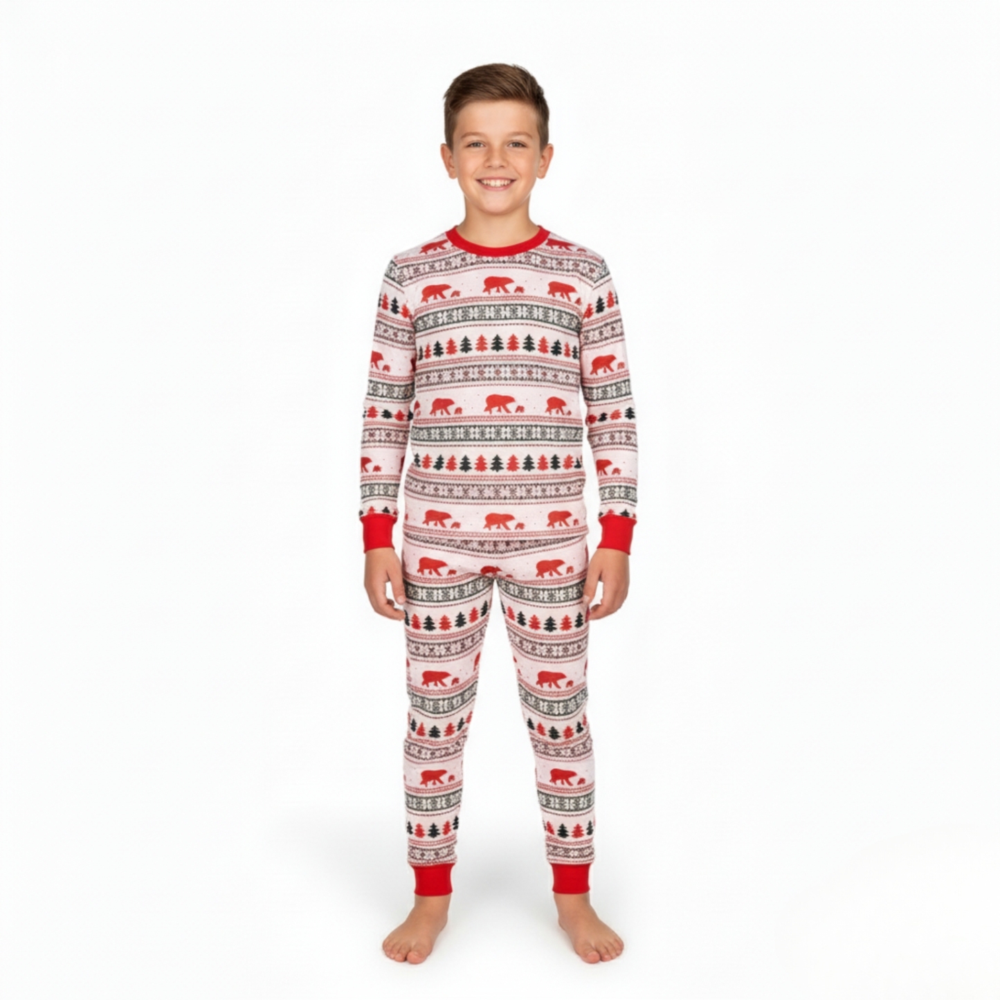 Pine Tree Printed Family Matching Christmas Pajama Set
