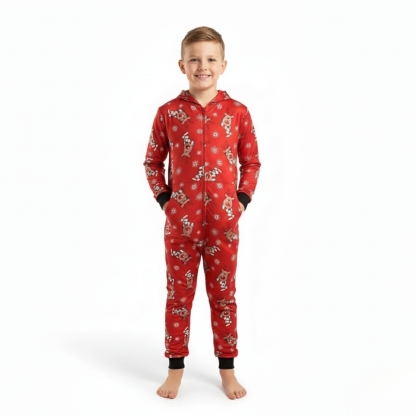 Reindeer Snowflake Family Matching Christmas Pajama Set