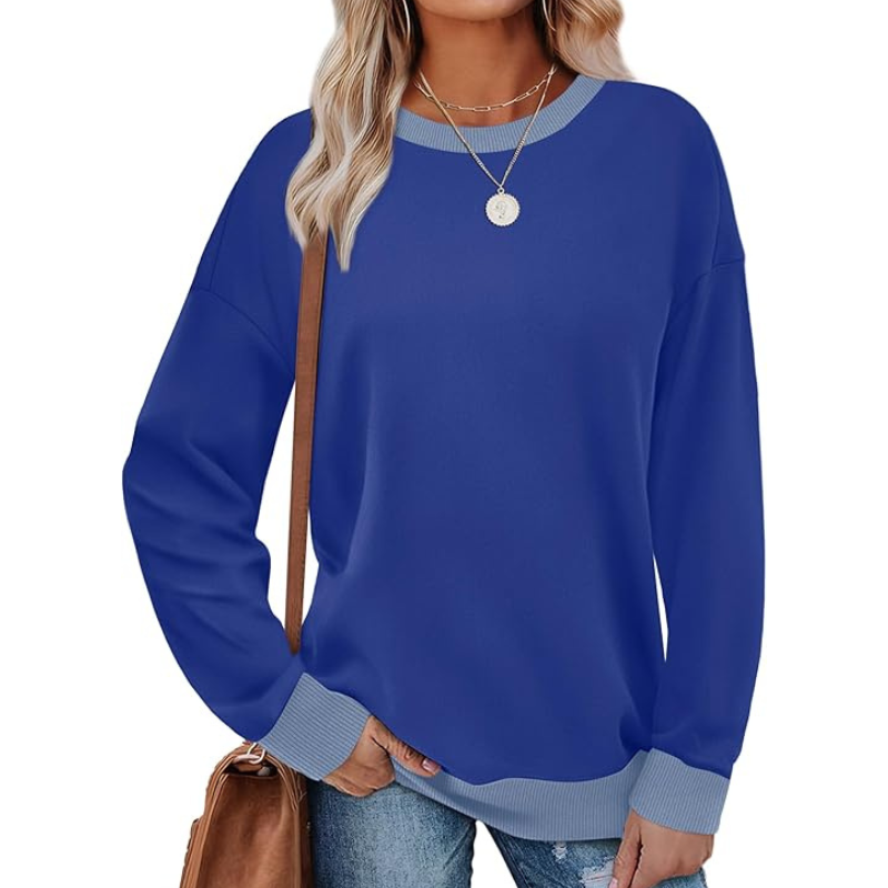 Sweatshirts For Women Crewneck Long Sleeve Loose Fit Tops