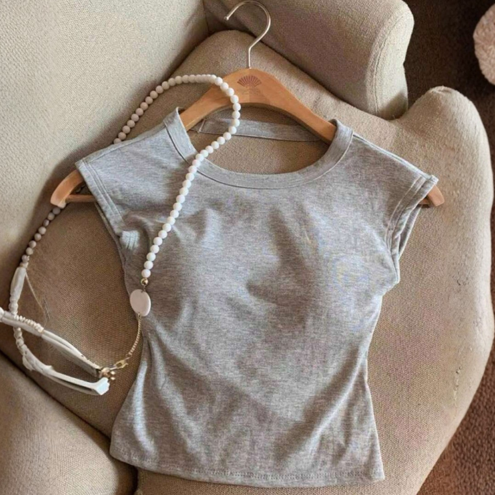 Color Backless Sleeveless Summer Tank Top